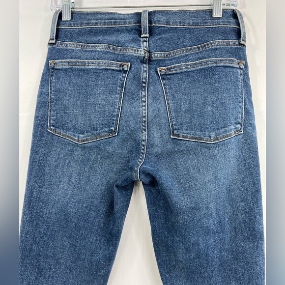 J. Crew Women's Jeans Blue 9" Mid Rise Skinny Button Fly Size 27 - Picture 7 of 14